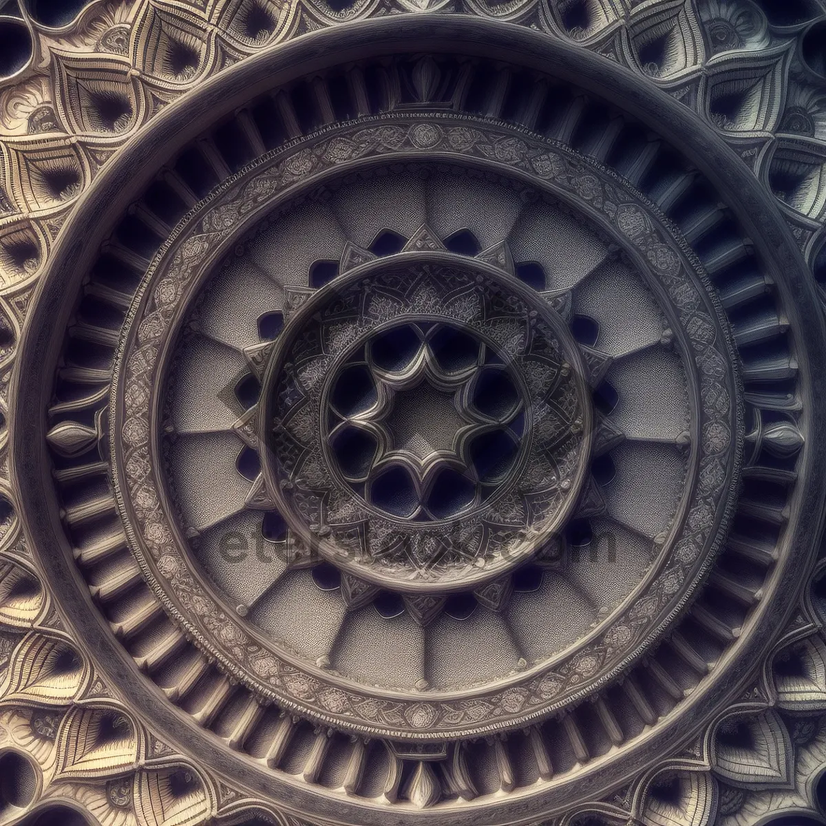 Picture of Old church dome with intricate design