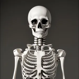 Male Skeleton Sculpture: Anatomy of Fear and Death.