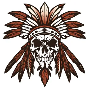 Pirate Silhouette Graphic Art Decoration Floral Ornament Frame