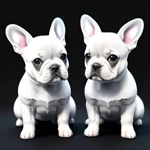 French bulldog puppies of amazing beauty, white in colour