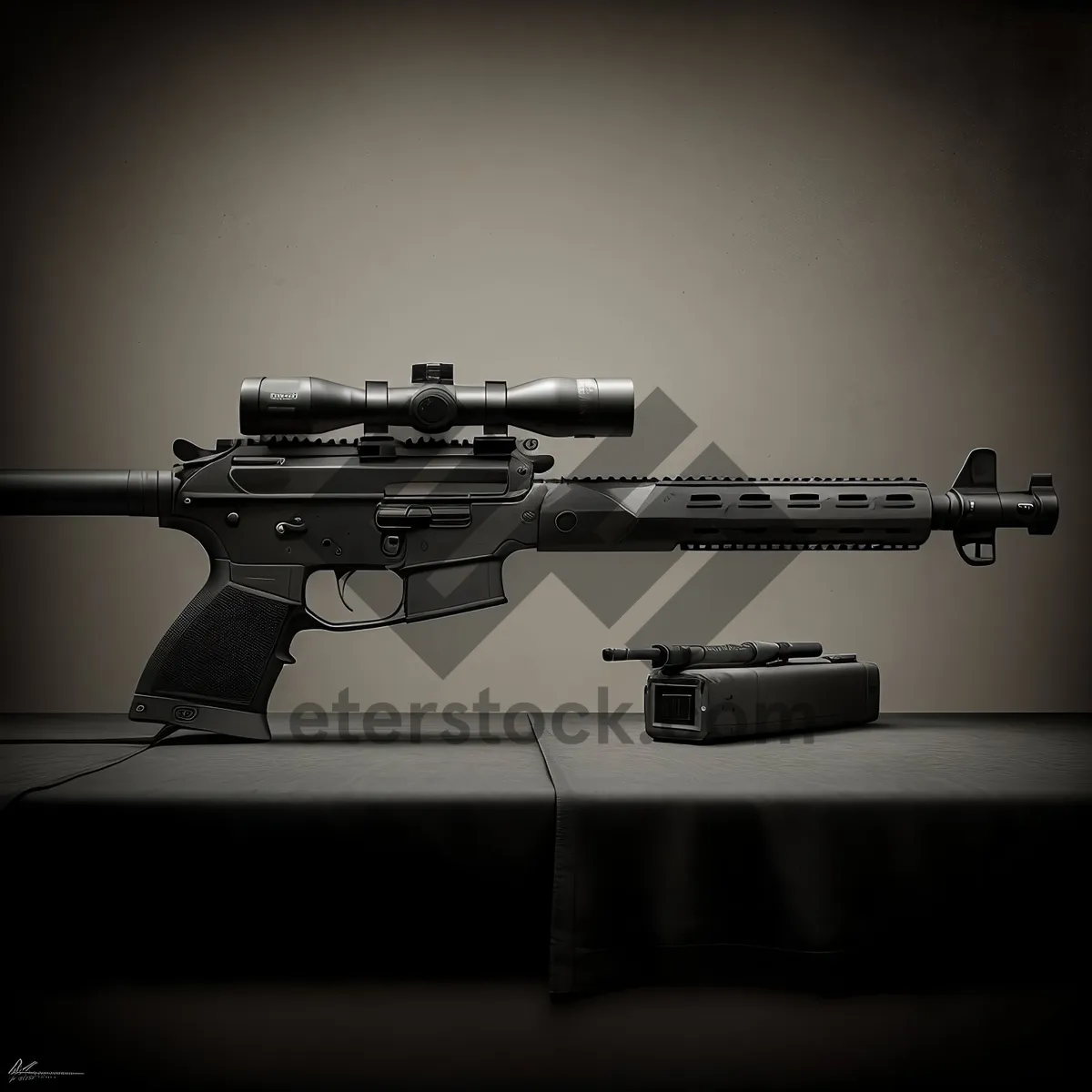 Picture of Assault Rifle in Desert War Zone