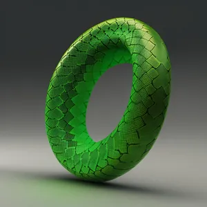 3D Snake Reptile Symbol with Bangle Knot