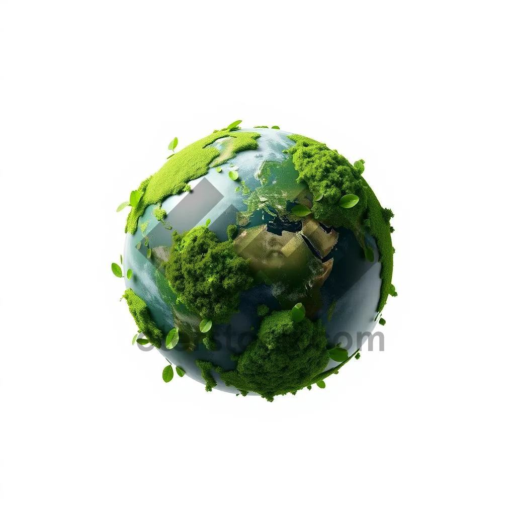 Picture of Global Sphere Earth Map Icon Design