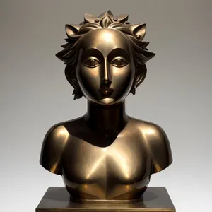 Baron Bust: A Captivating Sculpture of a Bronze Mask