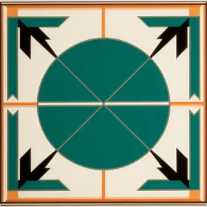 Graphic Design Symbol: Artistic Iconic Heraldry