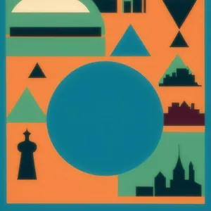 Patriotic National Flag Symbol: Artistic Graphic Design Icon