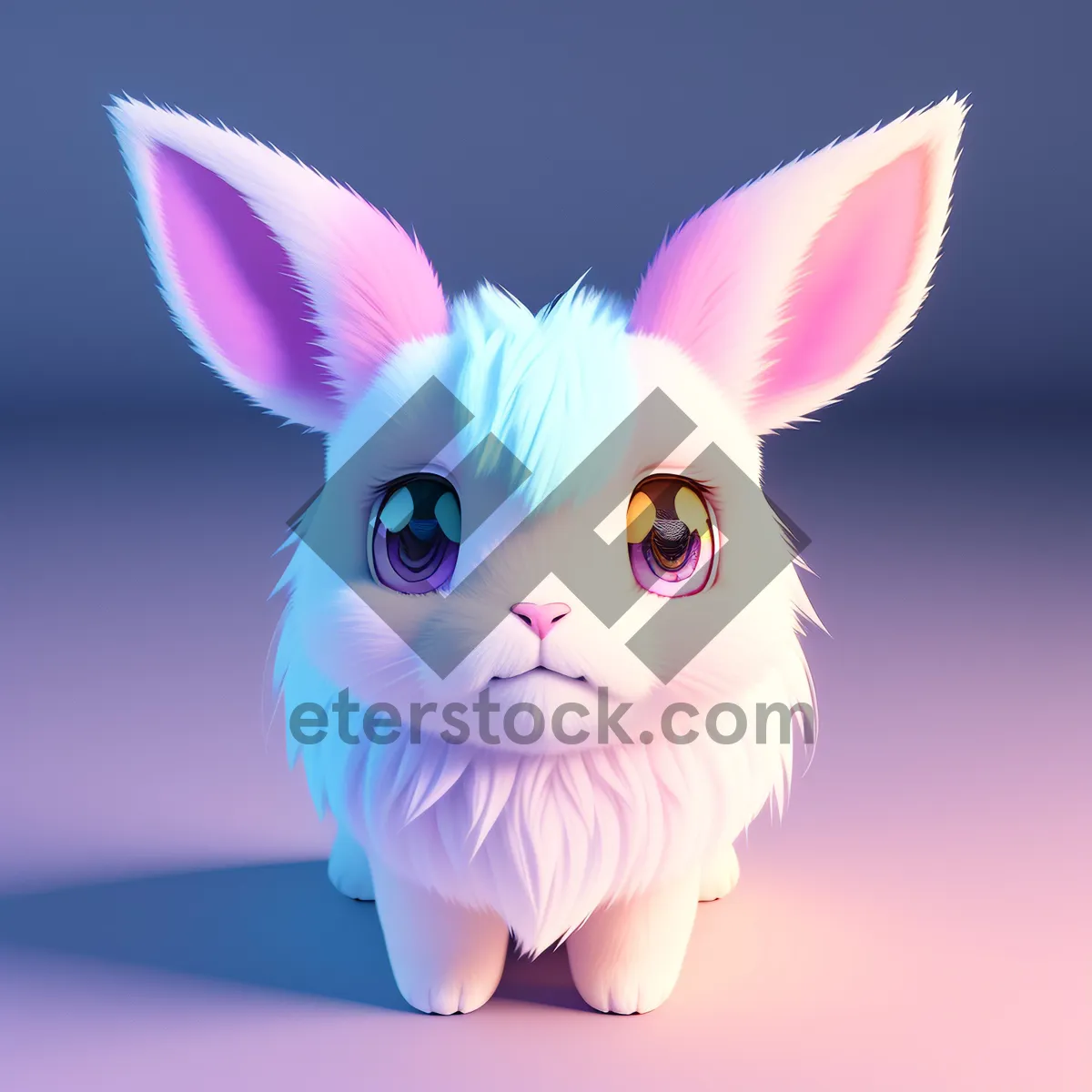 Picture of Cute Cartoon Bunny Piggy Bank Image