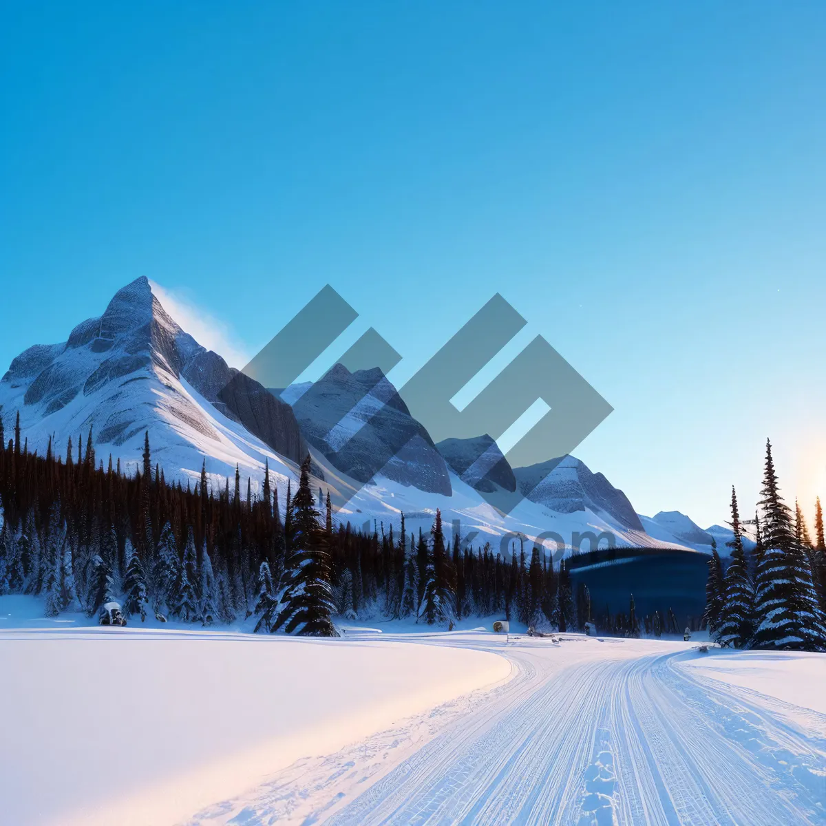 Picture of Winter Wonderland: Majestic Alpine Ski Slope