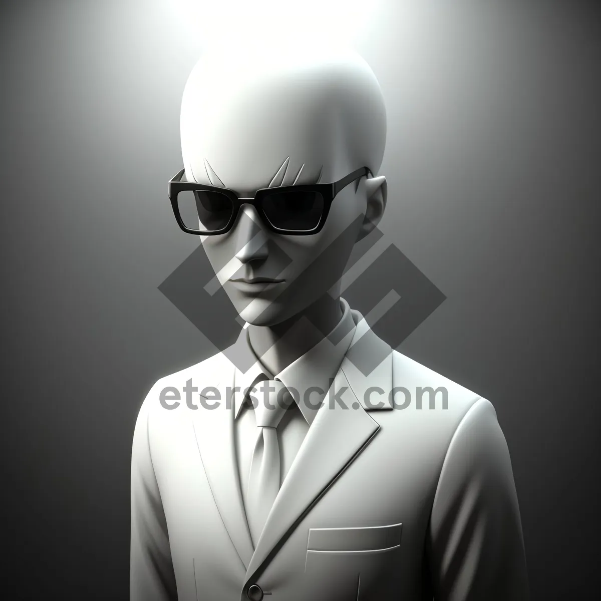 Picture of Professional Businessman with Goggles and Suit