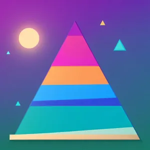 Pyramid Graphic Symbol Decoration: Artistic Wallpaper Icon