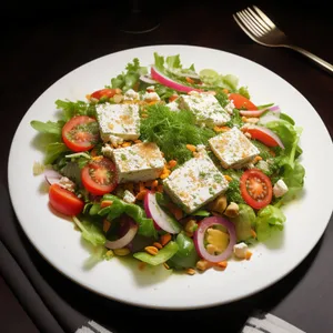 Delicious and Healthy Salad with Fresh Ingredients