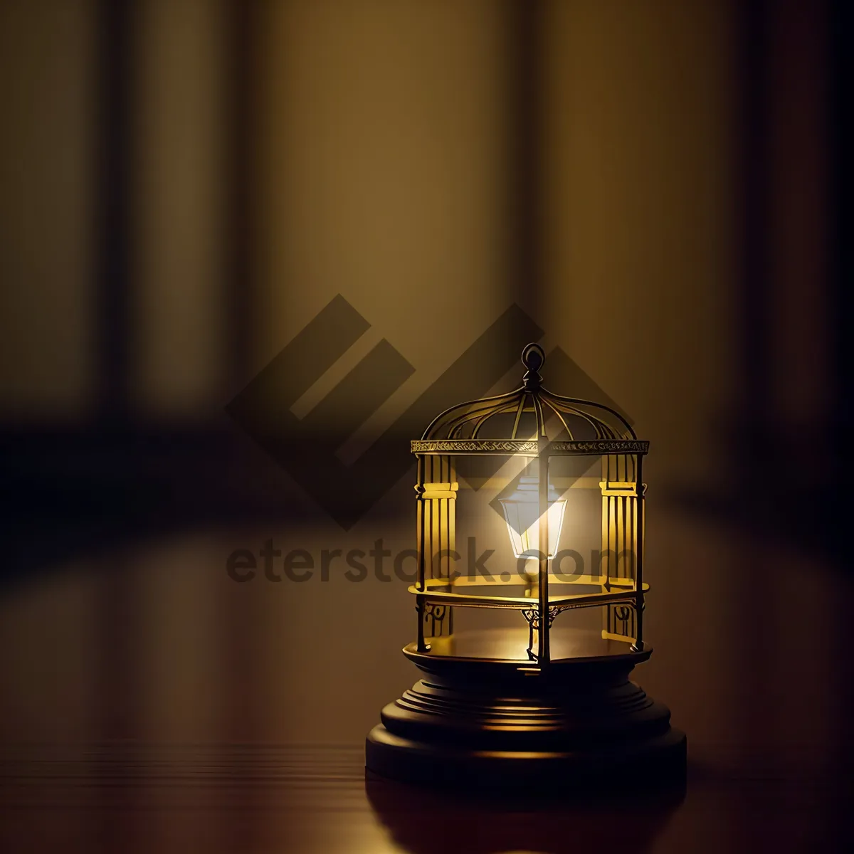 Picture of Glowing Tower: Lampshade with Coffee Pot Base