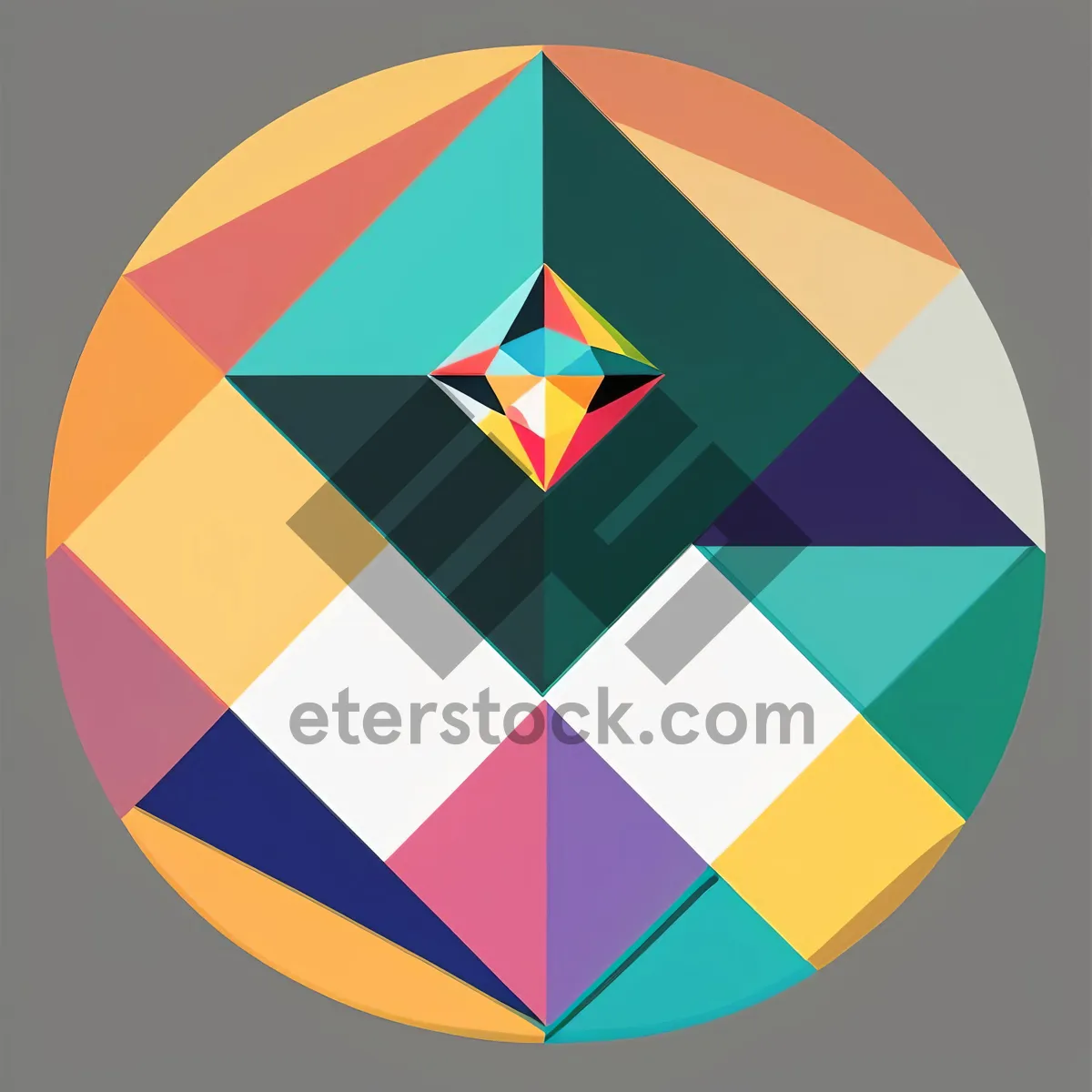 Picture of Patriotic Symbol: Flag-inspired Graphic Art and Design Icon