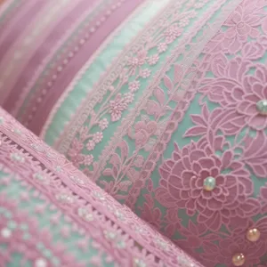 Cotton Paisley Textured Fabric Design on Backdrop