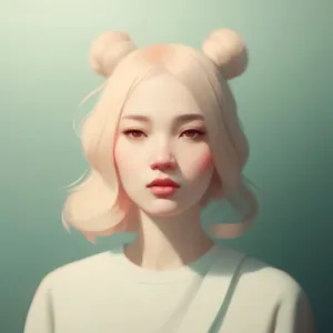 Healthy model with fresh makeup and radiant skin
