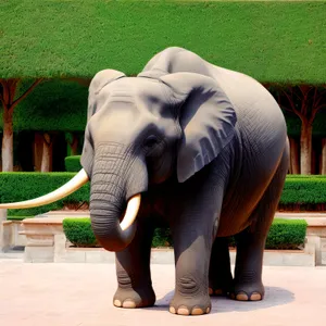 Wild Elephant in South African Safari