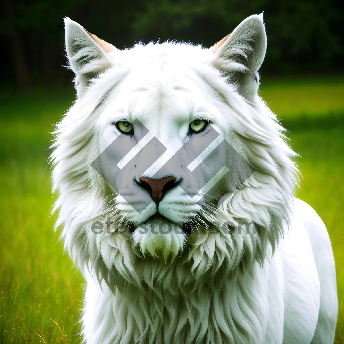 Picture of Majestic King of the Wild: Lion with Piercing Gaze