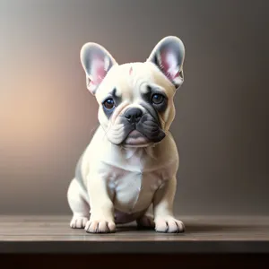 Irresistible Bulldog Puppy with Expressive Wrinkles