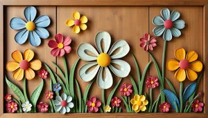 Spring Floral Bunny Decoration