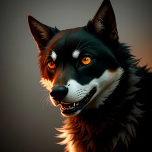 Adorable Border Collie: Cute Canine with Luscious Black Fur