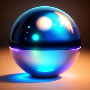 Illuminated Glass Sphere Button