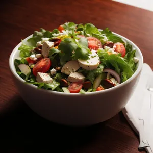 Fresh Vegetable Salad Bowl for Healthy Lunch Option