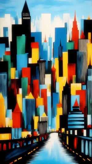 Colorful Pencil Set on Wooden Desk