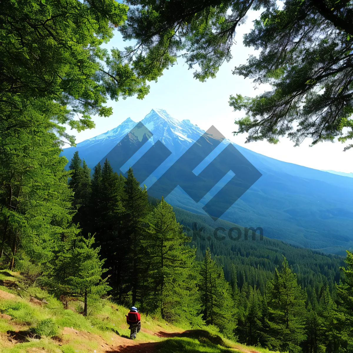 Picture of Volcanic Majesty: Sky-high Summit, Snow-capped Peaks