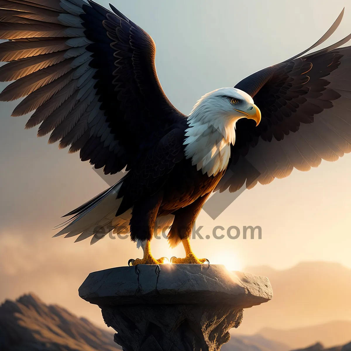 Picture of Bald Eagle's Majestic Flight