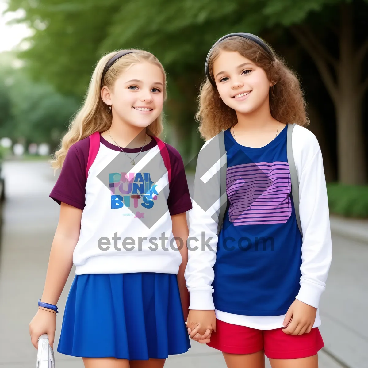 Picture of Joyful family smiling happily in the park