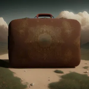 Vintage Leather Briefcase Bag - Old Antique Suitcase