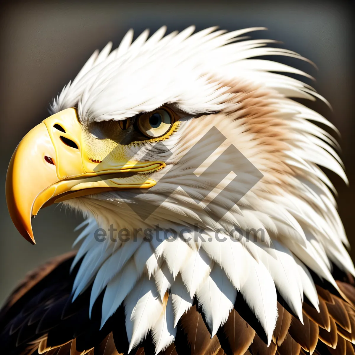 Picture of Bald Eagle Close-Up: Majestic Feathered Predator