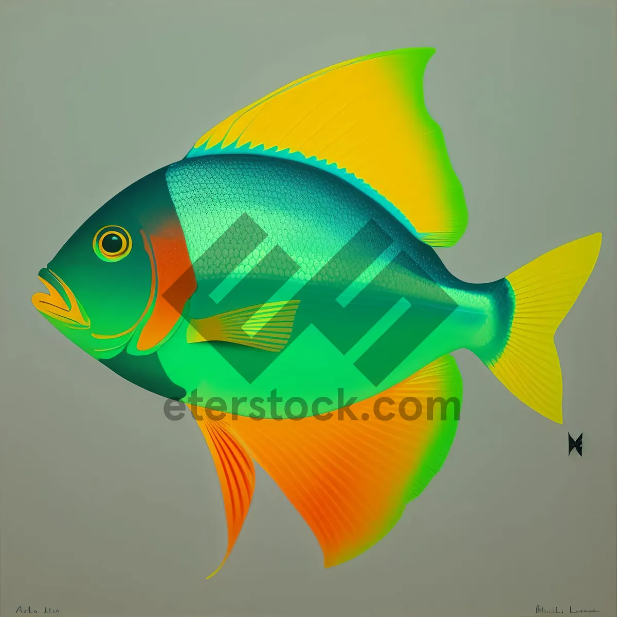 Picture of Tropical Finned Swimmer in Seawater