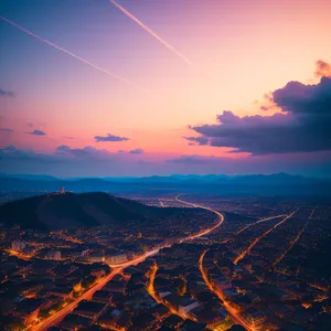 Serenity at Sunset: Majestic Mountain Skies