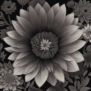 Daisy Blossom: White Floral Fractal Design