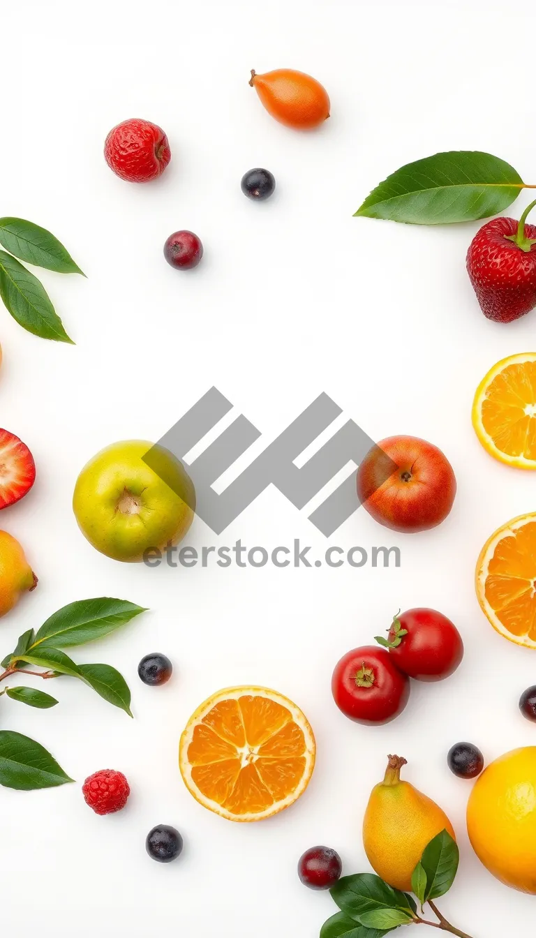 Picture of Fresh and Healthy Fruit and Vegetable Collection