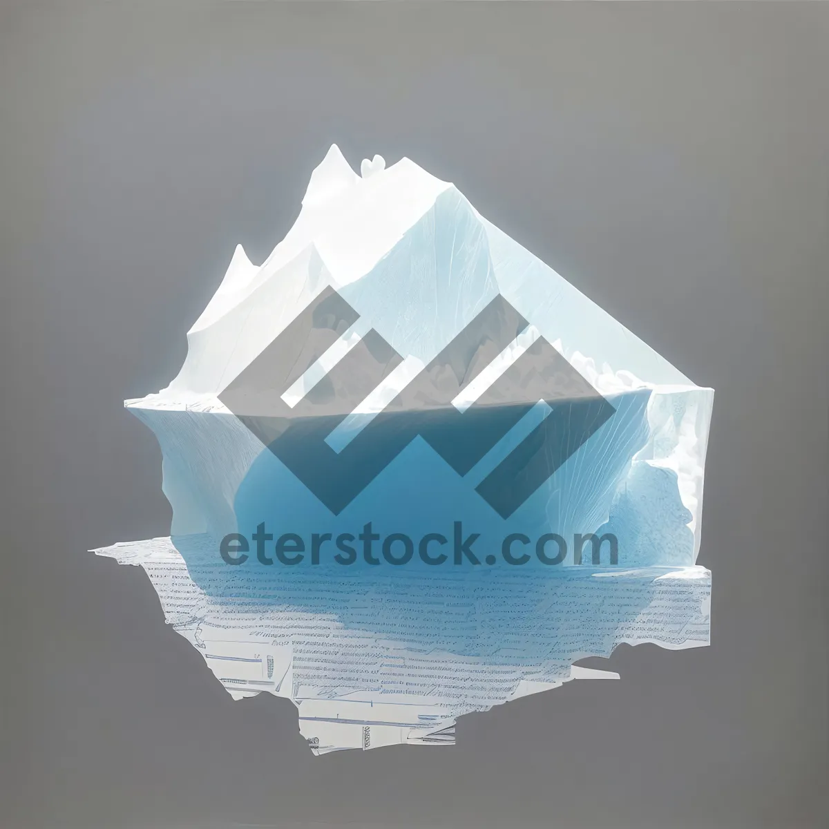 Picture of Container with Iceberg in Plastic Bag