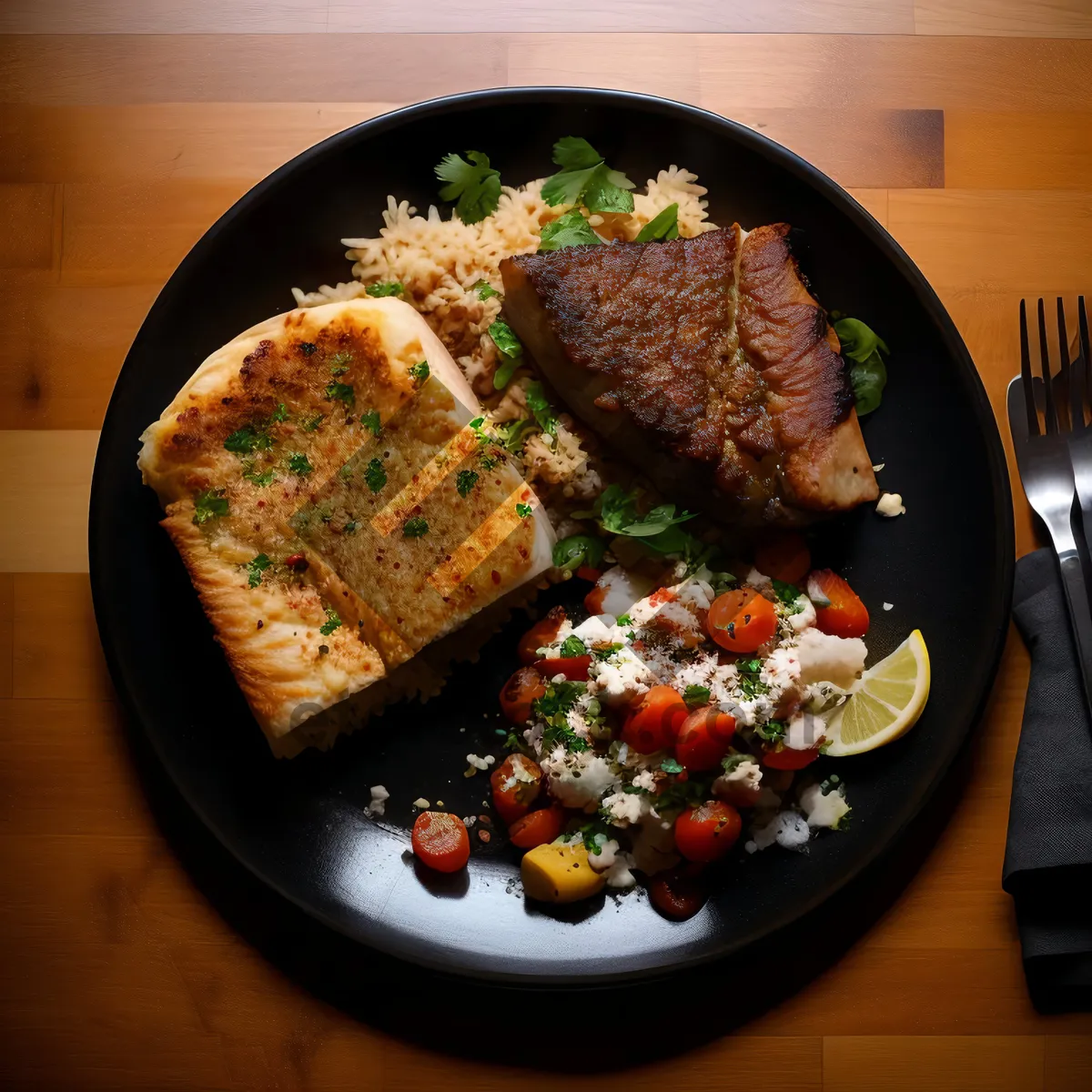 Picture of Roasted Vegetable Salad with Grilled Chickpeas and Beef