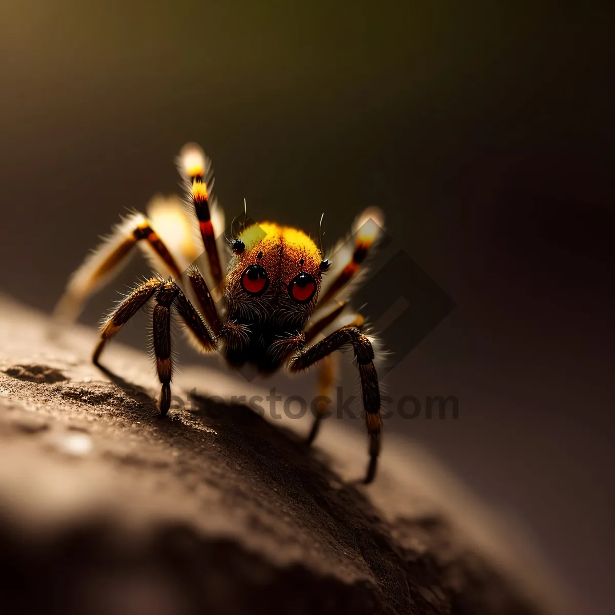 Picture of Closeup of a Black Widow Spider on Plant