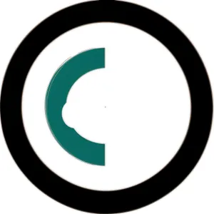 Glossy Round Button Icon - Shiny Web Symbol.