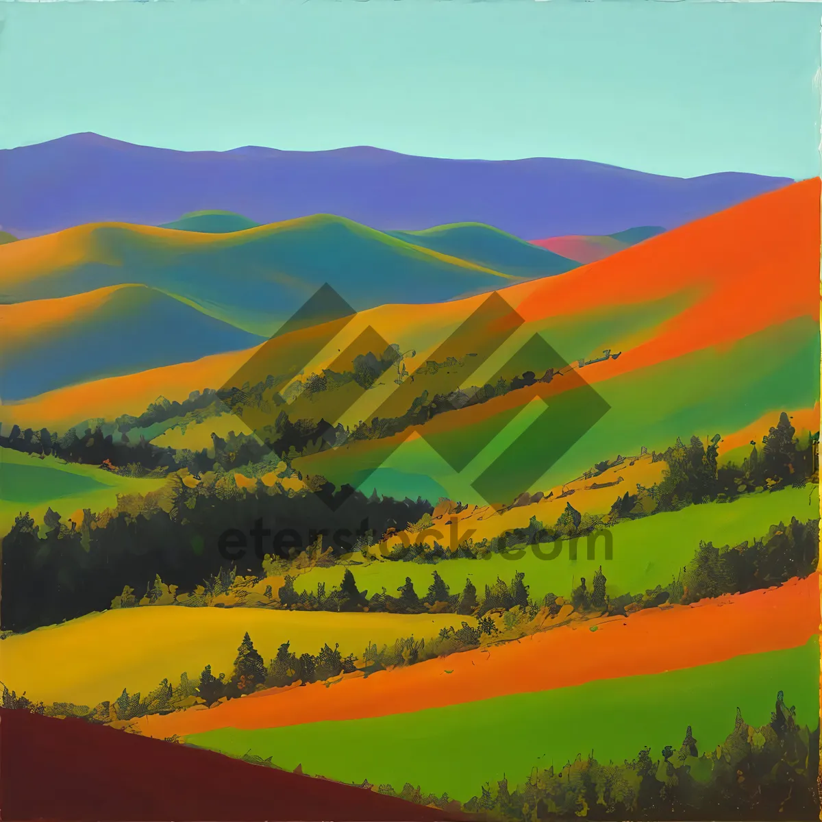 Picture of Serene country meadow under sunny skies"

(Note: The text provided above is a concise description of the image based on the given tags)