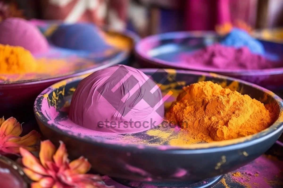 Picture of Colorful Plate with Onion and Cabbage Medley