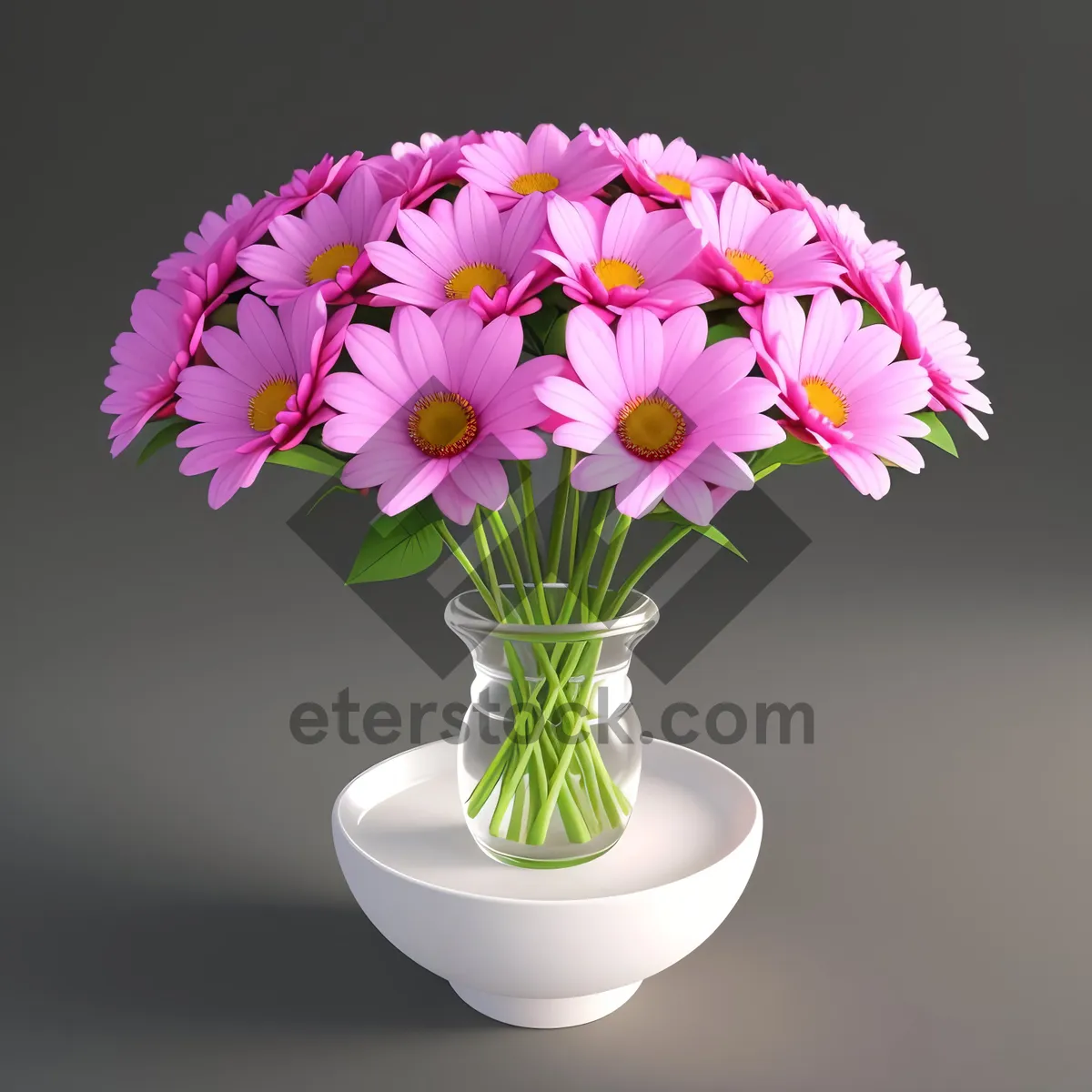 Picture of Blooming Pink Floral Bouquet
