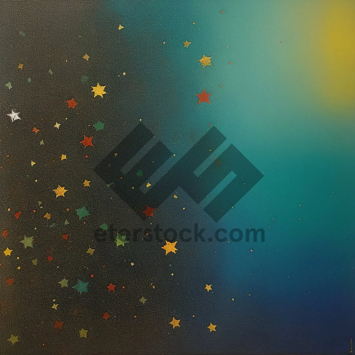 Picture of Starry Sky on Rainy Windshield