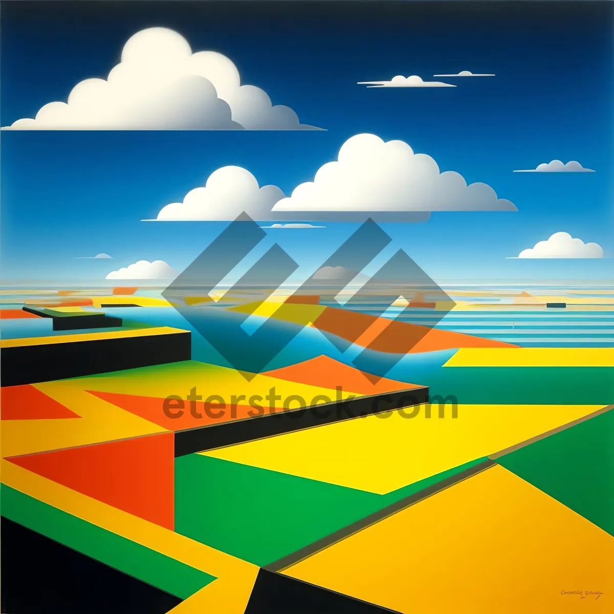 Picture of Abstract heat pattern design wallpaper