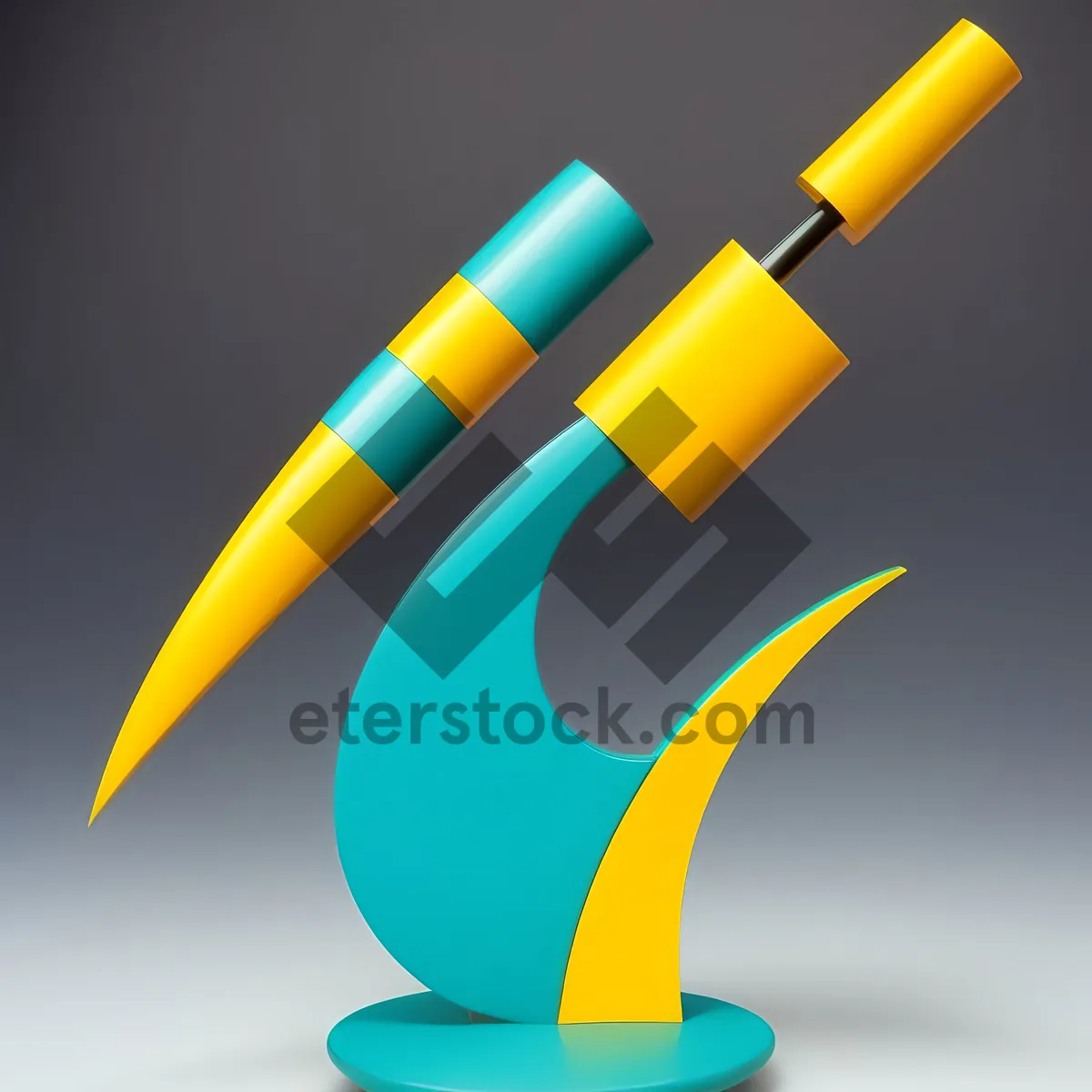 Picture of Glossy web icons set with pencil, crayon, and thumbtack