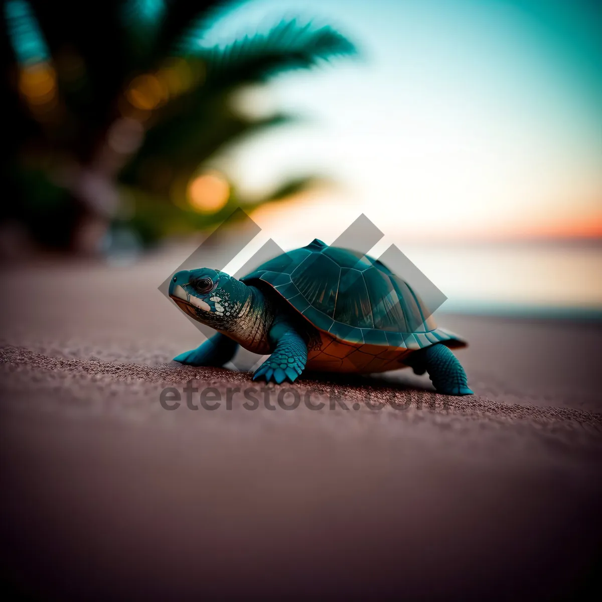 Picture of Terrapin Turtle in the Sea