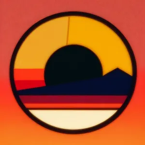 Modern Black Round Web Icon with Shiny Reflection