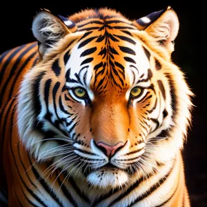 Striking Stripes: Majestic Tiger Cat in the Wild