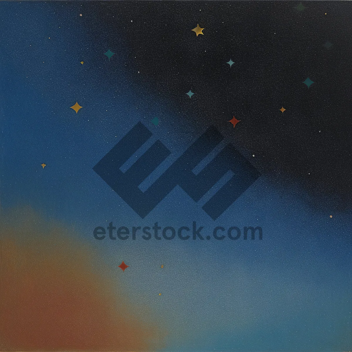 Picture of Starry Cosmic Galaxy Night Sky Wallpaper